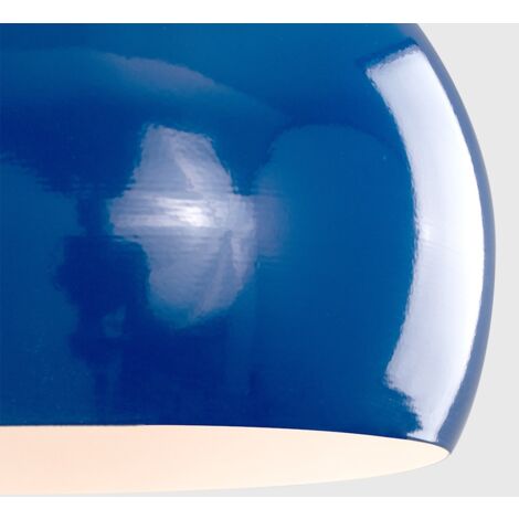 Retro Blue Arco Style Dome Ceiling Pendant Light Shade