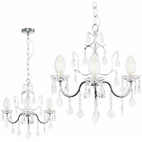 Venetian 2 light jewel deals chrome ceiling fitting