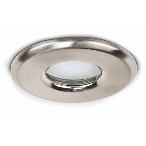 Bathroom IP65 Rated GU10 Recessed Ceiling + GU10 LED Bulb - Cool White ...