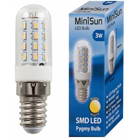 Lezen rand beven 3W High Power SES E14 LED Pygmy Light Bulb - Warm White