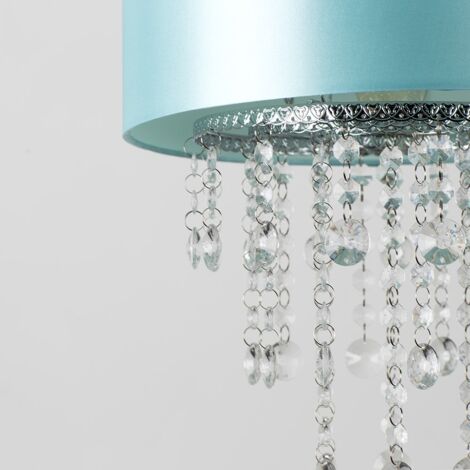 Jesmond Acrylic Jewel Effect Droplet Blue Ceiling Pendant Light Shade