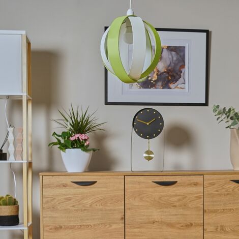 J90 Green Modern Fabric Globe Ceiling Pendant Light Shade