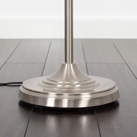 Memphis Traditional Style Satin Nickel Barley Twist Floor Lamp Base