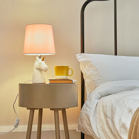 Dusty pink bedside store lamps