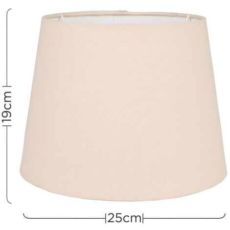 Aspen Modern Tapered Table Floor Lamp Light Shade with Beige Fabric Finish