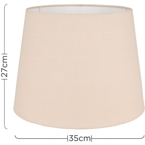 Aspen Modern Tapered Table Floor Lamp Light Shade with Beige Fabric Finish