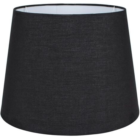 Aspen Modern Tapered Table Floor Lamp Light Shade with Black Fabric Finish