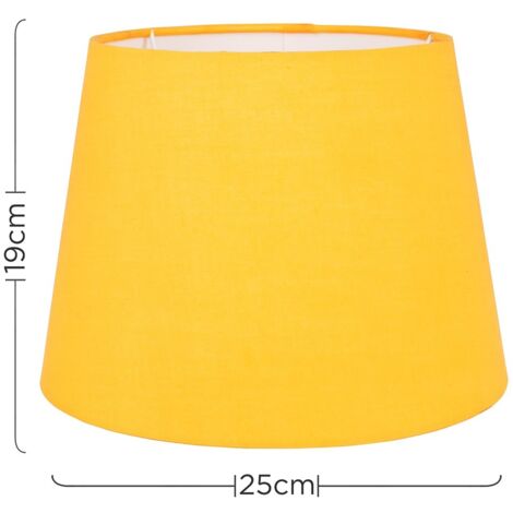 Aspen Modern Yellow Fabric Table Floor Light Shade