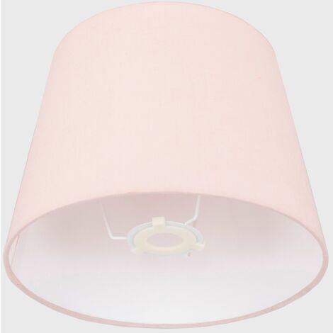 Aspen Modern Tapered Table Floor Lamp Light Shade with Pink Fabric Finish