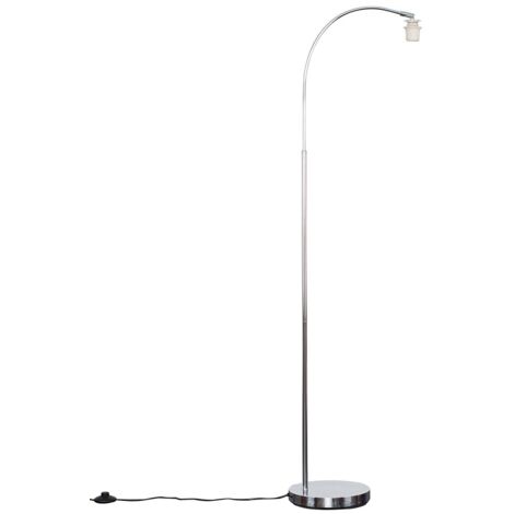 Modern Designer Style Polished Chrome Curved Stem Floor Lamp Base