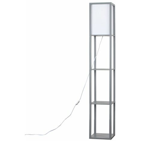 shelf floor lamp white