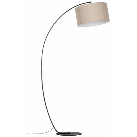 Rousse Black Metal Arched Floor Lamp, Arquer 66.93 Arched Floor Lamp