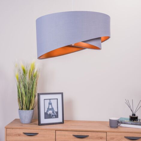 Trekan Grey Ceiling Pendant Shade