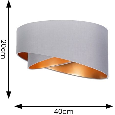 Trekan Grey Ceiling Pendant Shade
