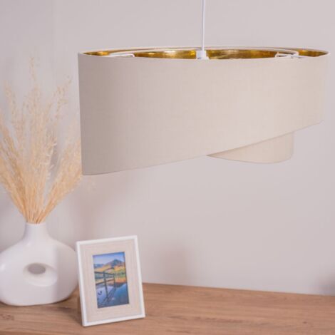 Trekan Cream Ceiling Pendant Shade