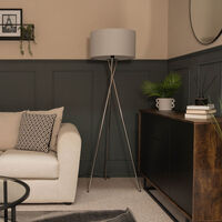 camden chrome tripod floor lamp