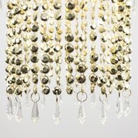 Decorative Jewel Acrylic Bead Ceiling Pendant Light Shade - Gold