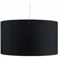 Self Assembly Cotton Ceiling Pendant Table Floor Lamp Light Shade - Black