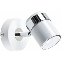 Adjustable Single Wall Spotlight - White