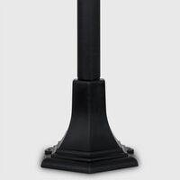 2 x Traditional Victorian 1.2M Black IP44 Outdoor Garden Lamp Post Bollard Lights - No Bulbs