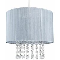 Ceiling Chandelier Lamp Shade Light Acrylic Jewel Lighting - Grey