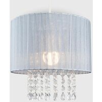 Ceiling Chandelier Lamp Shade Light Acrylic Jewel Lighting - Grey