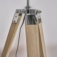 Distressed Tripod Table Lamp Base - Wood