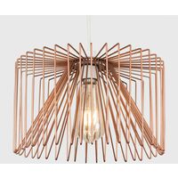 Amadeus Wire Cage Ceiling Pendant Light Shade - Copper - No Bulb