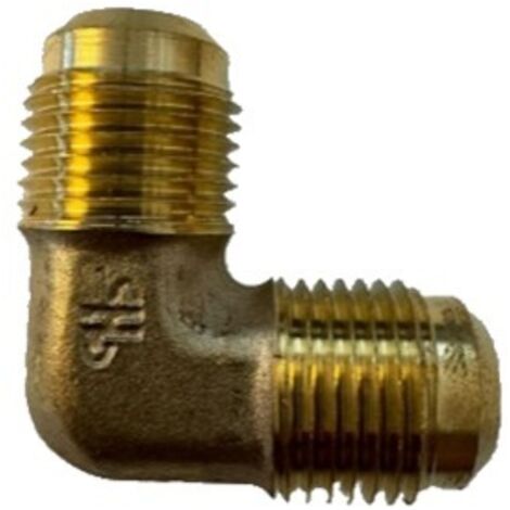 Winkelstück 3/8" - 3/8" SAE (10 mm) Messing (1/2)