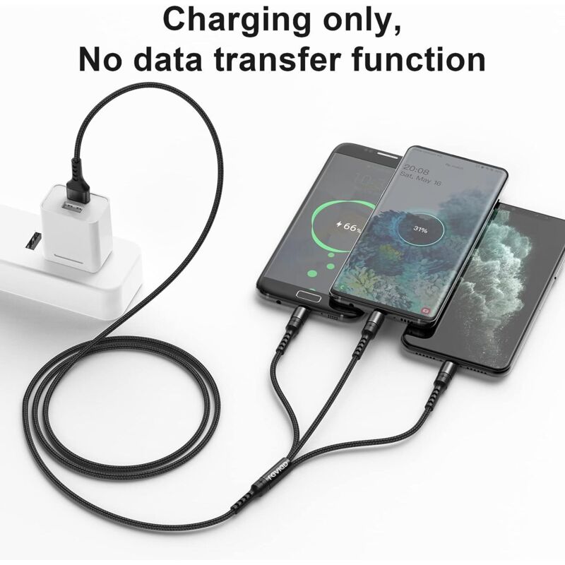 Chargeur 3 En 1 Secteur + Voiture + Câble USB Micro USB - Compatible Wiko Et Universel - Neuf