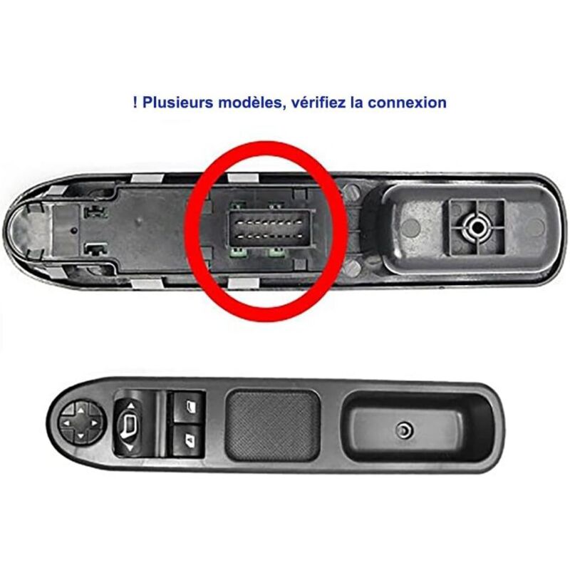 Bouton Commande Lève-vitre Et Rétroviseur Pour Peugeot 207 - Réf. 6554.QC, Neuf