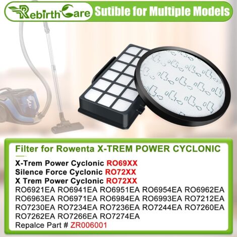 Filtre HEPA Compatible Rowenta ZR002901 – Lot Pour Silence Force, Extreme, Compact, X-Trem Power – Performance Premium & Lavable