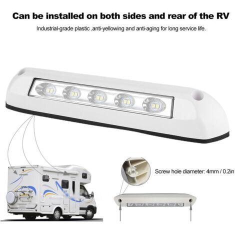 Kohree Lampe De Porche à DEL Pour Camping-car, éclairage Extérieur 12 V, 320 Lumens, éclairage