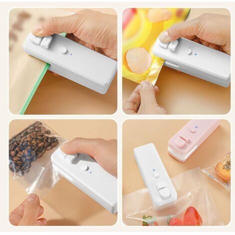 Mini Machine à Souder 2 En 1 USB Rechargeable - Soudeuse Sacs Avec Cutter Intégré