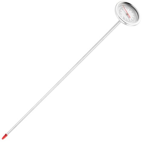 Bestlymood Thermomètre De Sol De Compost 50 Cm - Sonde Acier Inoxydable Alimentaire - Mesure 0 à 120°C