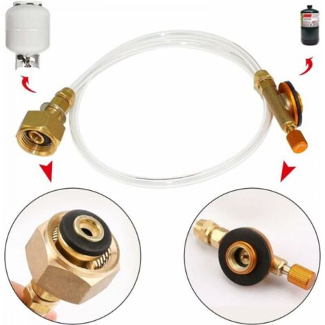 Adaptateur De Gaz Pour Cartouche – Alliage Alu Et Cuivre, Anti-fuite, Diamètre 10 Mm – Pour Camping, Rando, Barbecue