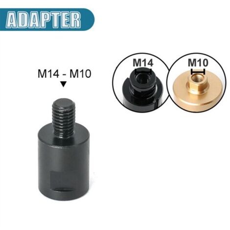 Ensemble Convertisseur Adaptateur Meuleuse D'Angle M14 Vers M10 - Accessoires Outils
