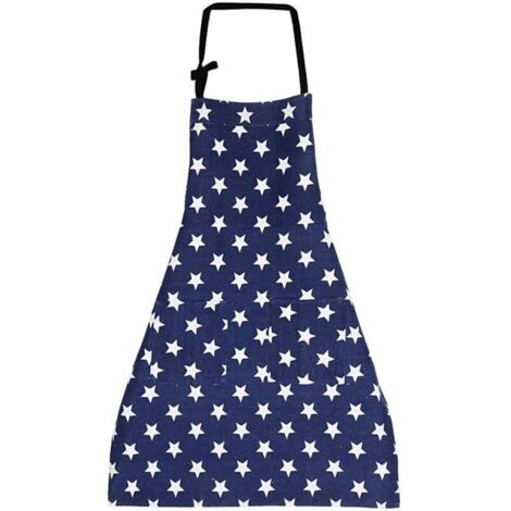 Tablier Enfant Rose Et Bleu Marine - 3-8 Ans - Avec Manches Amovibles - Poche - Lavable - Peinture Et Cuisine