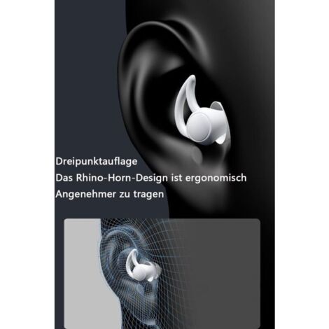Bouchons d'oreille en silicone pour le sommeil SleepDreamz® - 6x paires de bouchon d'oreille