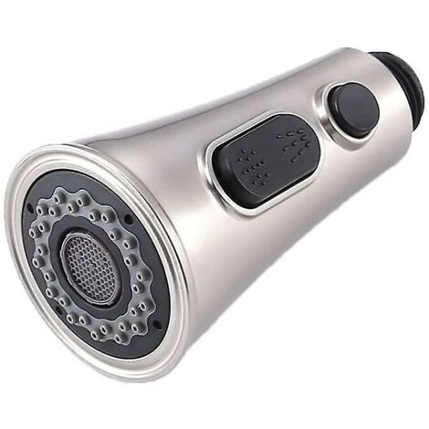 AIDUCHO Douchette De Robinet Avec Bouton Stop 3 Types De Jet Rétractable Evier Cuisine Pro Tête Pour Mitigeur Wc Robinet Salle De Bain Universelle Mat AIDUCHO Douchette De Robinet Avec Bouton Stop 3 Types De Jet Rétractable Evier Cuisine Pro Tête Pour Mitigeur Wc Robinet Salle De Bain Universelle Mat