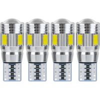 Ampoule LED W5W T10 Blanc - 1 Ampoule 4 LED Pour Plafonnier Intérieur Voiture 12V