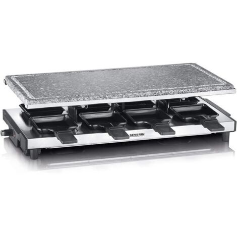 Appareil à Raclette Avec Pierre De Cuisson Naturelle Severin RG2374 1500 W Inox Et Noir