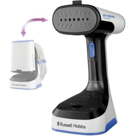 Russell Hobbs Steam Genie 2en1 – Défroisseur Vapeur 1700W + Fer à Repasser – 20g/min – Antibactérien 99,9% – Idéal Voyage & Maison 28370-56