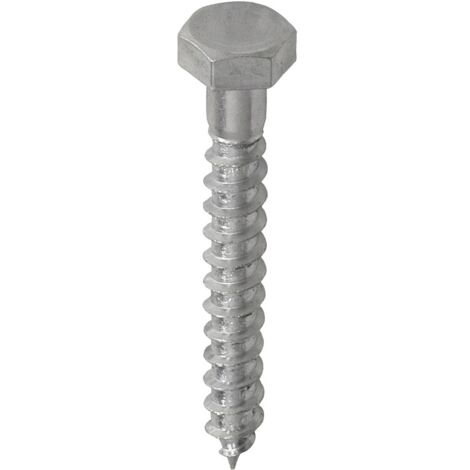 Forgefix 10CS630 Coach Screw Hexagon Head Single Thread ZP M6 x 30 Bag 10 (1/2)