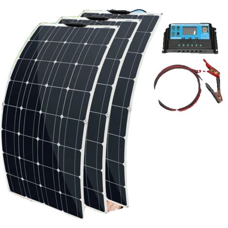 Kit de panneaux solaires, haute efficacité, flexible, système solaire 300w (1/2)