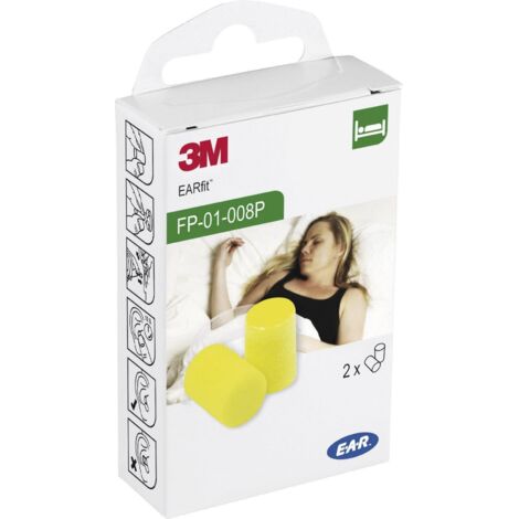 3M – Bouchons d'oreilles 28 dB – Protection auditive à usage unique – Mousse polymère souple – Confort élevé – Lot de 2 paires (1/4)