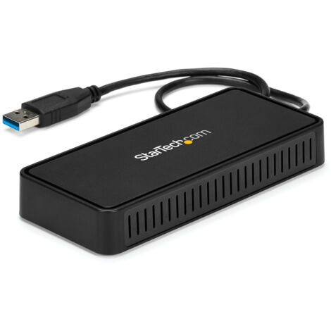 StarTech.com USB 3.0 Mini Dock - Dual Monitor USB-A Docking Station con DisplayPort 4K 60Hz e Gigabit Ethernet - Cavo di 30 cm