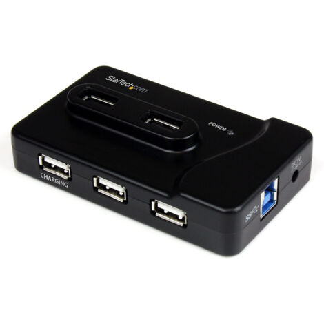 Startech.com hub combo usb 3.0/2.0 a 6 porte con porta di caricamento - ST7320USBC (1/5)
