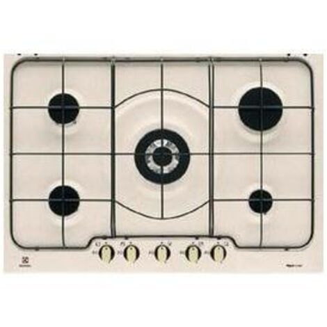 Electrolux RGG7253OON Piano Cottura a Gas Tripla Corona Colore Sabbia 75 cm