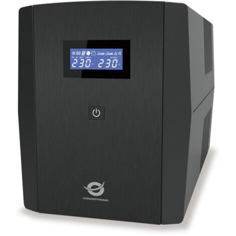 Sistema di Alimentazione di Emergenza (UPS) Conceptronic 1200VA 720W con 2 Prese Schuko, 3 Prese IEC, Protezione per Porta LAN e Modem (1/5)